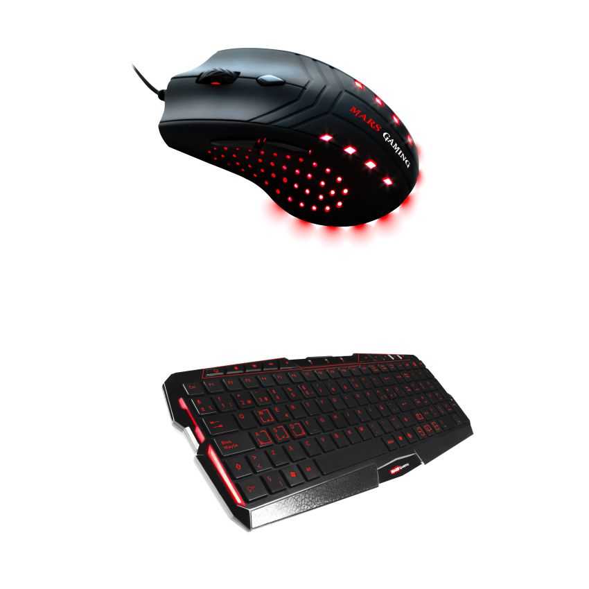 Tacens pack Mars Gamsing Mouse MMO y Teclado MK0