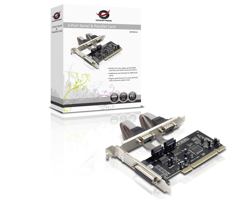 Tarjeta Conceptronic PCI 2 Puertos Serie y 1 Puerto Paralelo imagen 2
