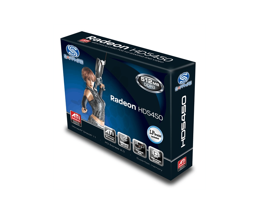 Tarjeta Gráfica  Sapphire HD 5450 512MB DDR3 PCIE HDMI imagen 3