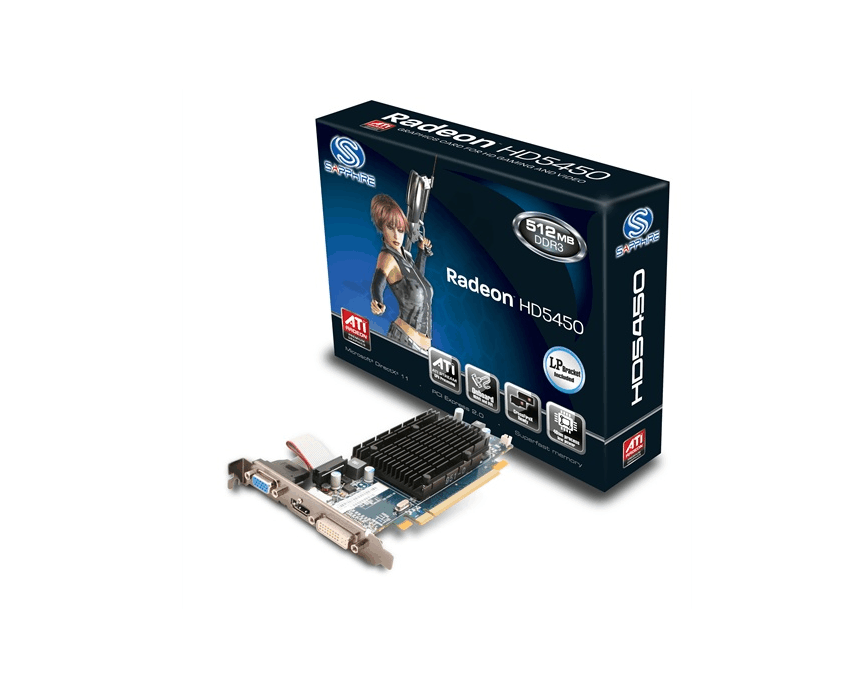 Tarjeta Gráfica  Sapphire HD 5450 512MB DDR3 PCIE HDMI imagen 4