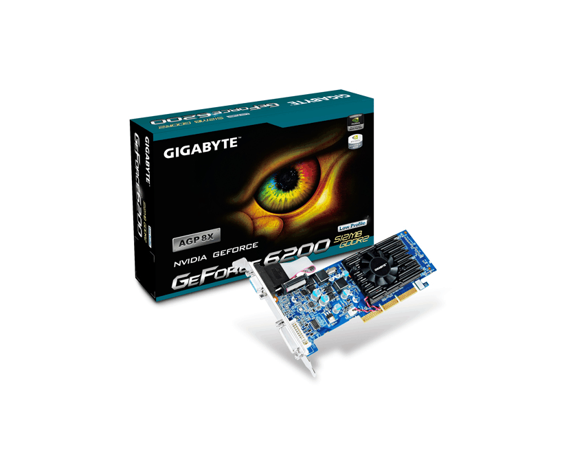 Tarjeta Grafica Gigabyte AGPx8 GeForce 6200 512 Mb