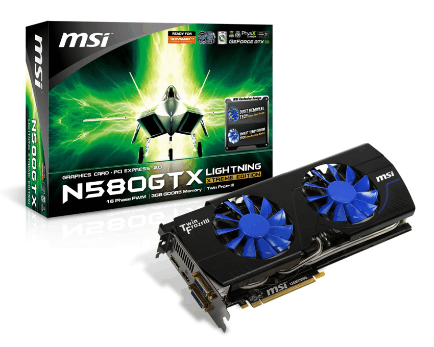 Tarjeta Grafica MSI N580GTX Lightning Xtreme Edition