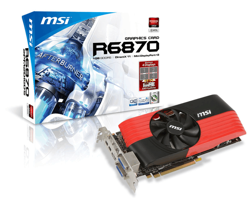 Tarjeta Grafica MSI PCI-E R6870-2PM2D1GD5/OC
