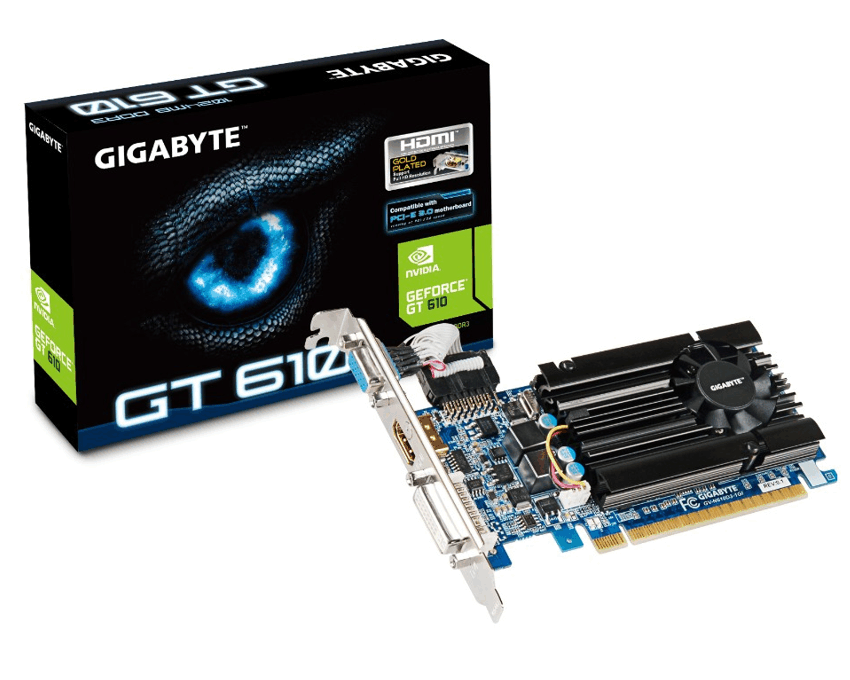 Tarjeta Grafica PCI-E GIGABYTE GeForceGT 610 GV-N610D3-1GI imagen 2