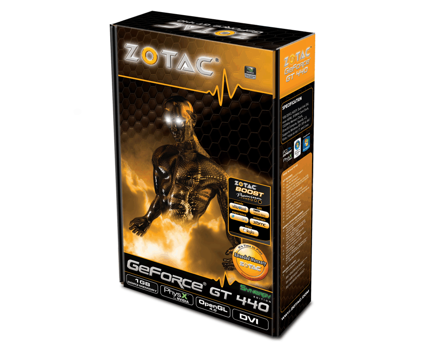 Tarjeta Grafica PCI-E Zotac GeForce GT440 1Gb. DDR3 imagen 4
