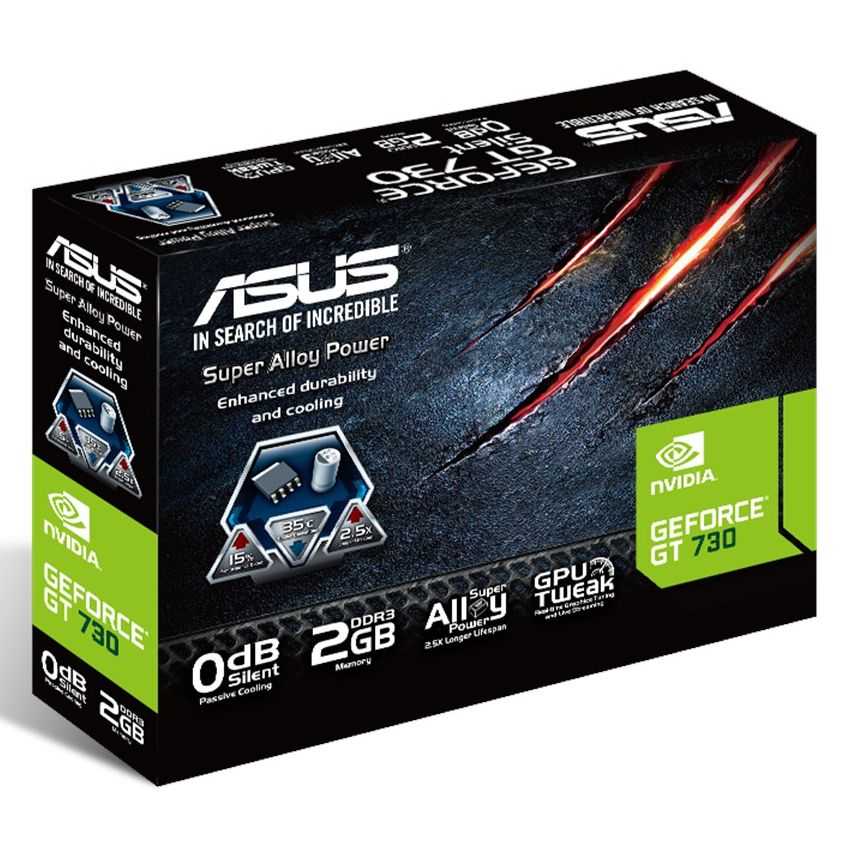 Tarjeta Grafica PCIE ASUS GT730 2GB DDR3 Silent imagen 4