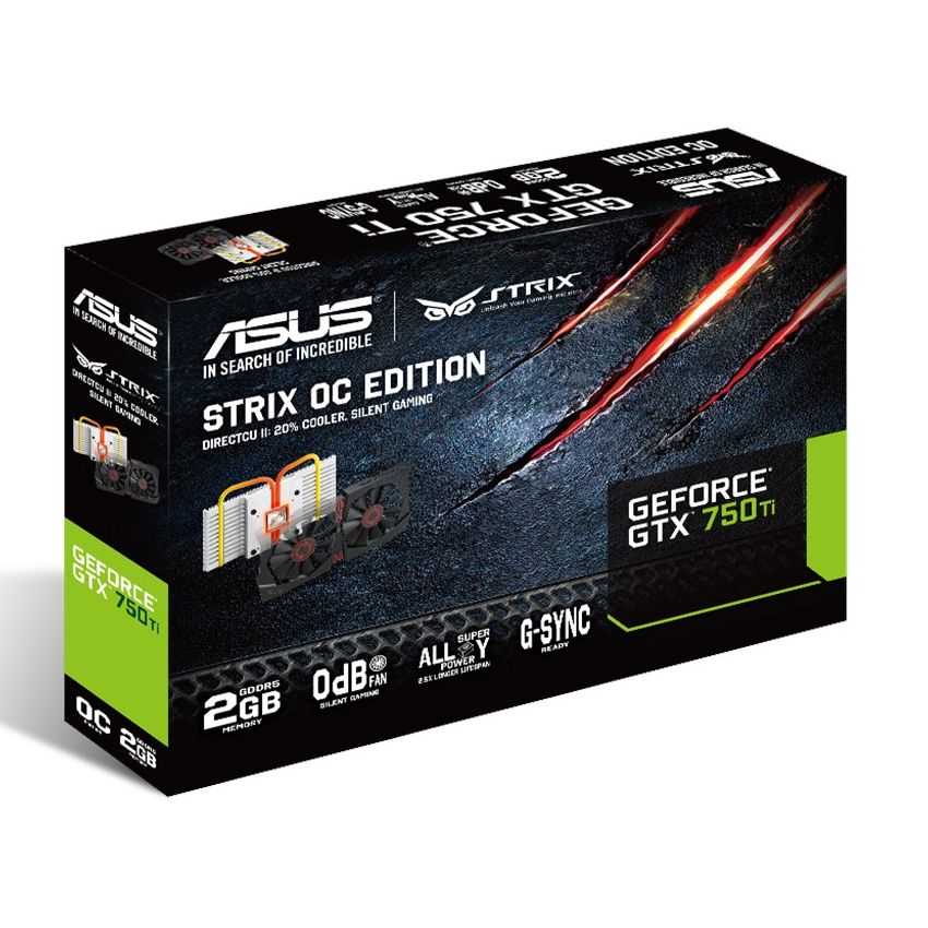 Tarjeta Grafica PCIE ASUS GeForce GTX750Ti OC 2GB DDR5 imagen 4