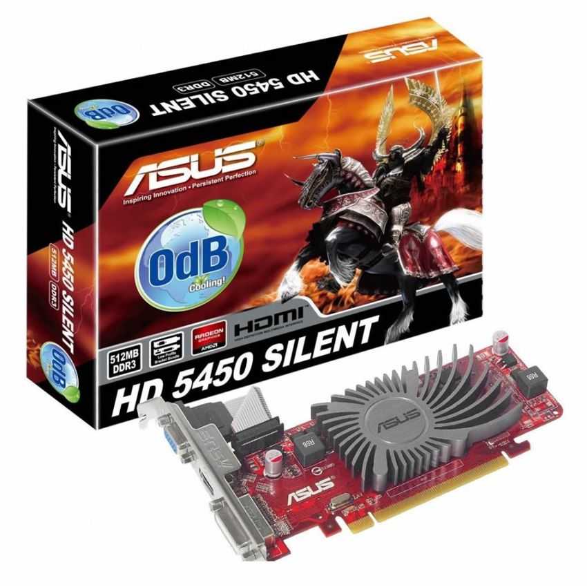 Tarjeta Grafica PCIE Asus ATI 5450 1GB DDR3 Silent