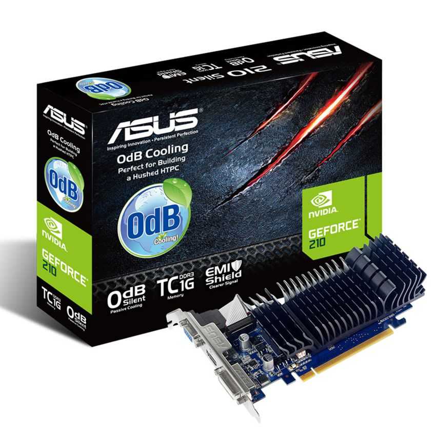 Tarjeta Grafica PCIE Asus GeForce G210 1GB DDR3