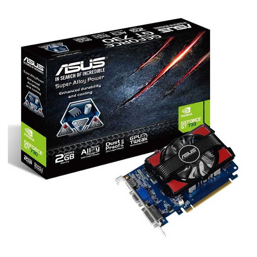 Tarjeta Grafica PCIE Asus GeForce GT730 2GB DDR3 