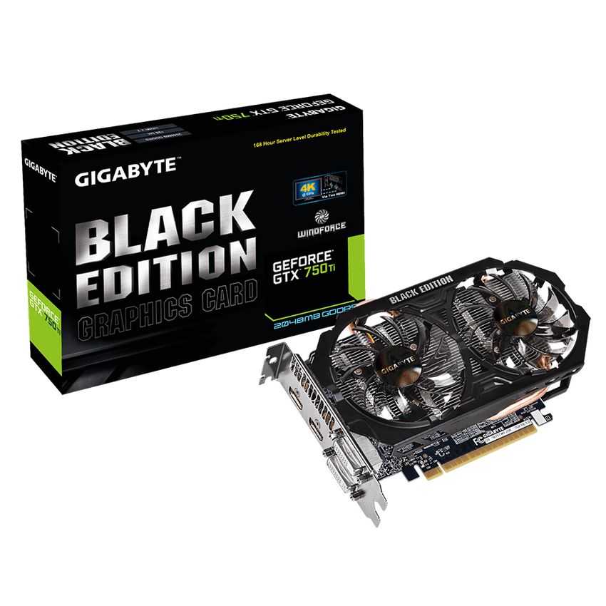 Tarjeta Grafica PCIE Gigabyte GeForce GTX 750Ti 2GB DDR5