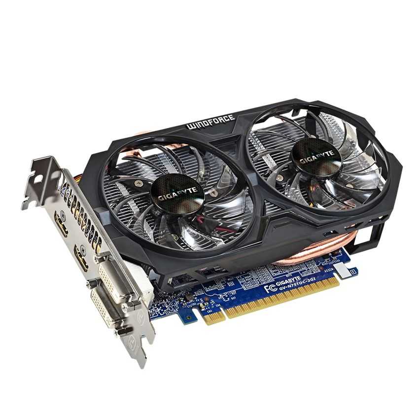 Tarjeta Grafica PCIE Gigabyte GeForce GTX750Ti OC 2GB DDR5 imagen 2