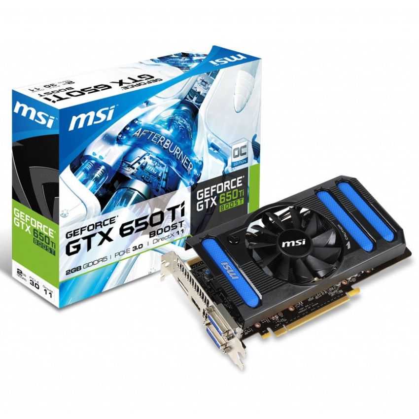 Tarjeta Grafica PCIE MSI GTX 650Ti 2GB DDR5 OC