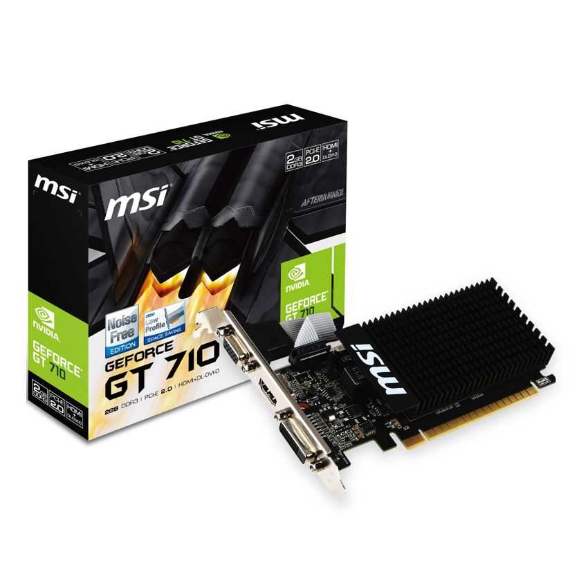 Tarjeta Grafica PCIE MSI GeForce GT710 2 GB DDR3 LP