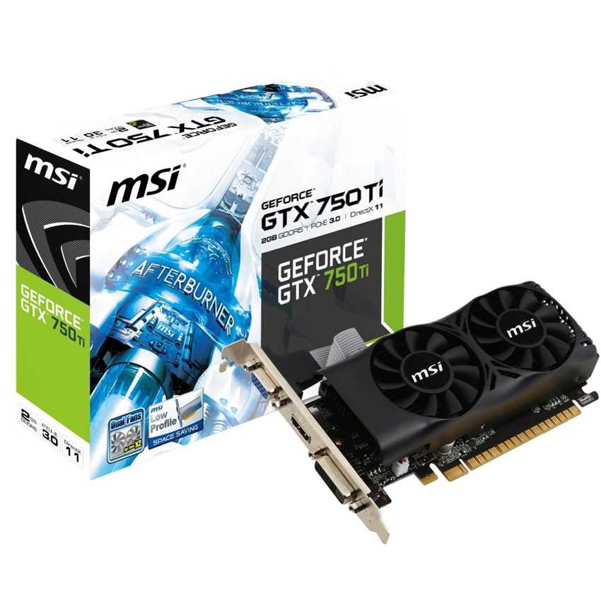 Tarjeta Grafica PCIE MSI GeForce GTX750Ti 2 GB DDR5