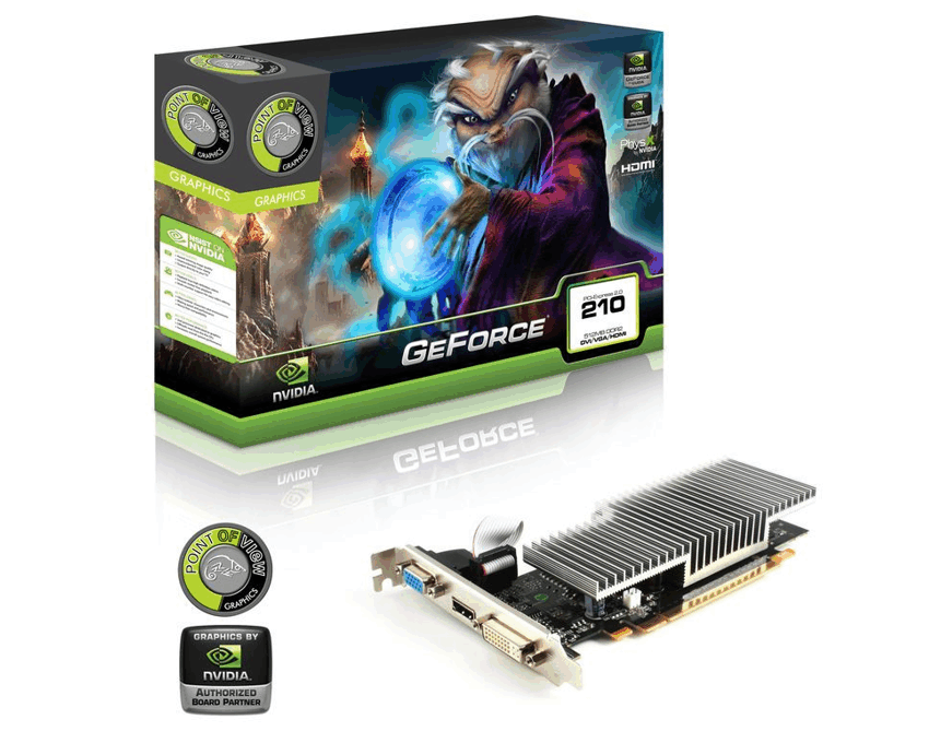 Tarjeta Grafica Point of View PCI-E G210 512MB DDR3