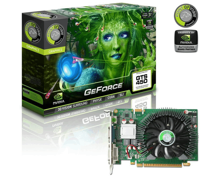 Tarjeta Grafica Point of View PCI-E GTS-450 1GB DDR3 imagen 2
