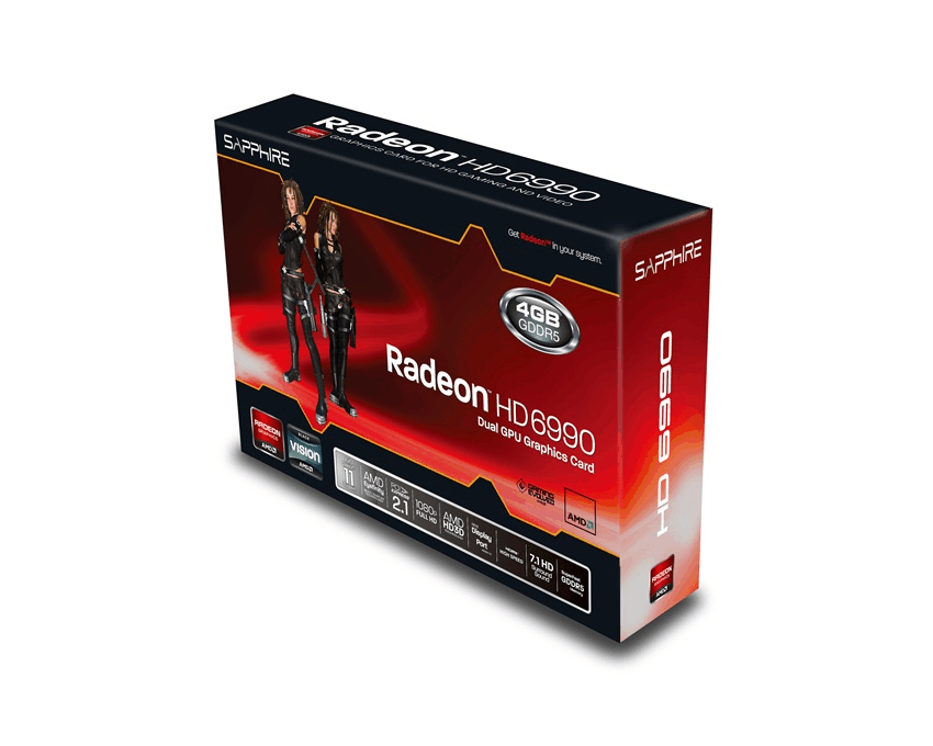 Tarjeta Grafica Sapphire PCI-E Radeon HD6990 4GB DDR5   imagen 4