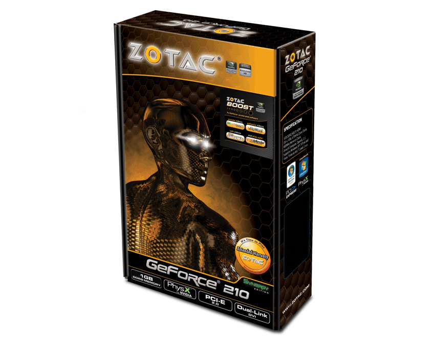 Tarjeta Grafica ZOTAC PCI-E G210 SYNERGY ED. 1GB DDR3 imagen 4