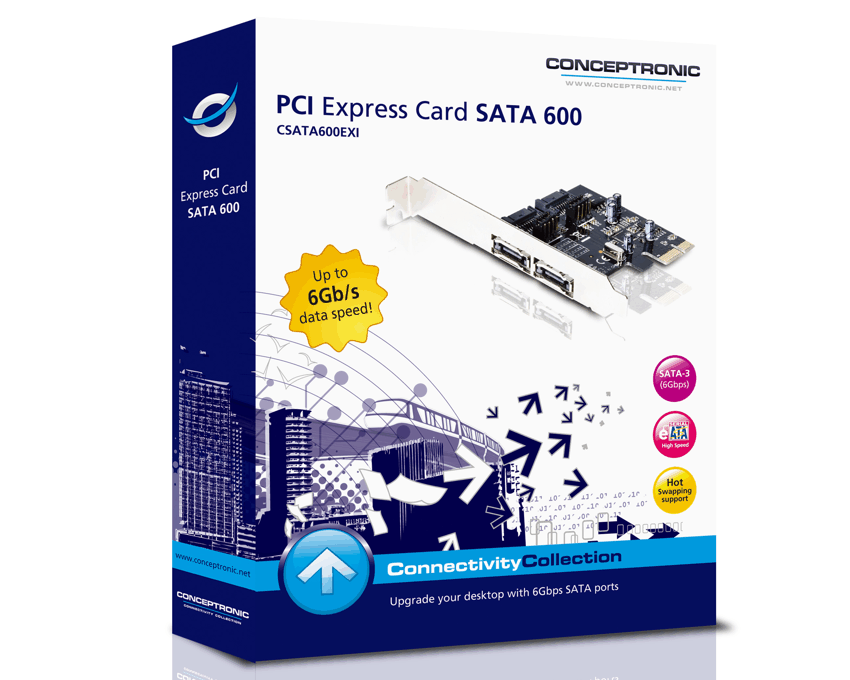 Tarjeta PCI-Express Conceptronic 2 Sata + 2 Esata CSATA600EXI imagen 3