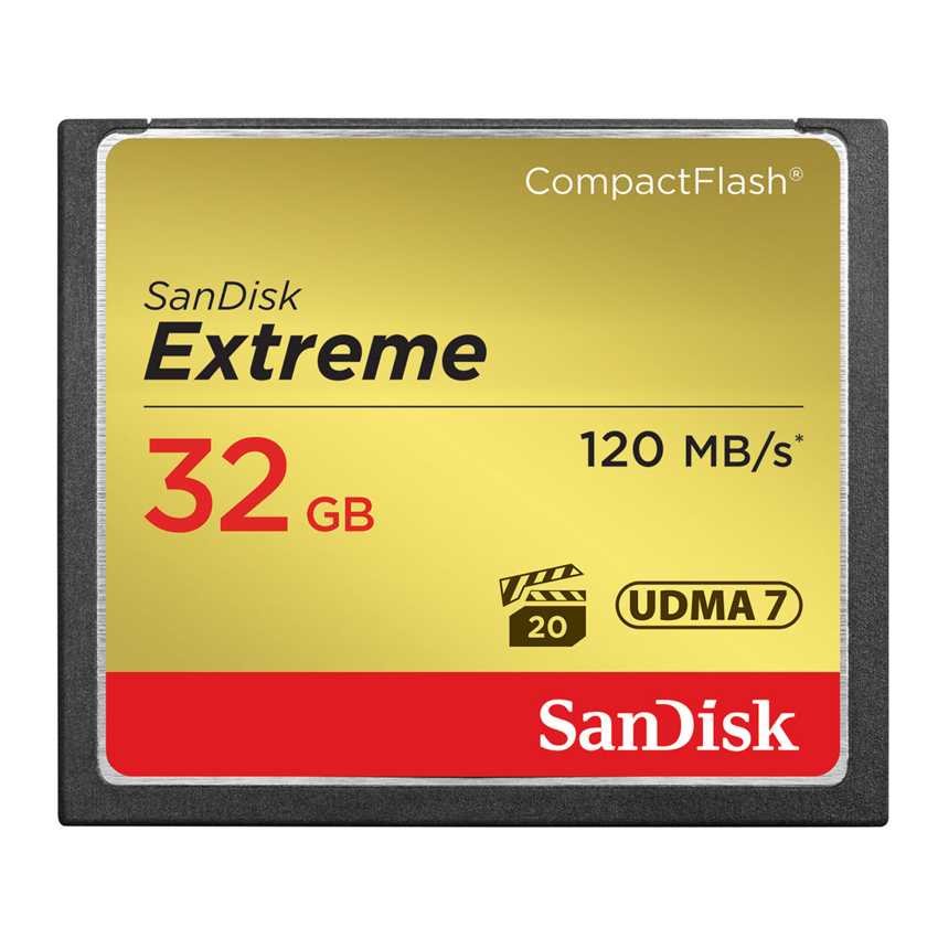 Tarjeta de Memoria Compact Flash Sandisk Extreme 32GB SDCFXSB-032G-G46 imagen 2