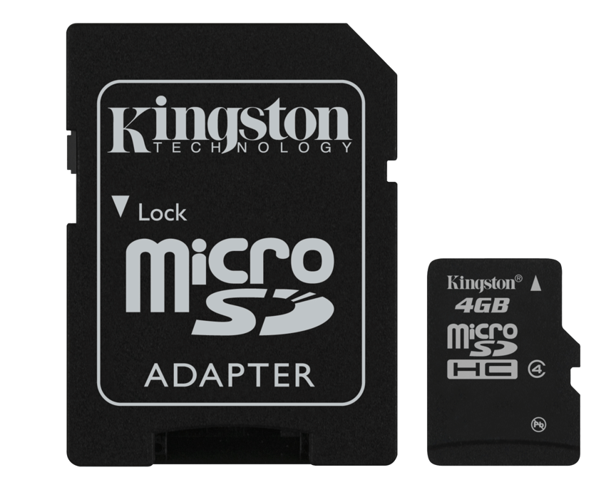 Tarjeta de Memoria Micro SD Kingston 4Gb. 1 Adaptador SD imagen 2