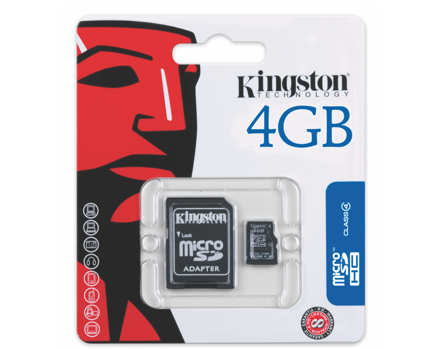 Tarjeta de Memoria Micro SD Kingston 4Gb. 1 Adaptador SD imagen 3