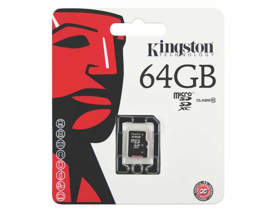 Tarjeta de Memoria MicroSD Kingston 64 Gb. Clase 10 imagen 3