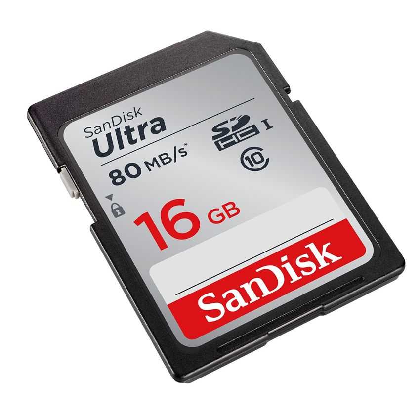 Tarjeta de Memoria SD Sandisk 16GB Ultra Clase 10 SDSDUNC-016G-GN6IN imagen 2