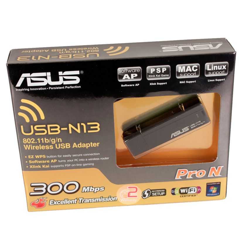 Tarjeta de Red Wifi ASUS USB-N13 300 Mbps imagen 2
