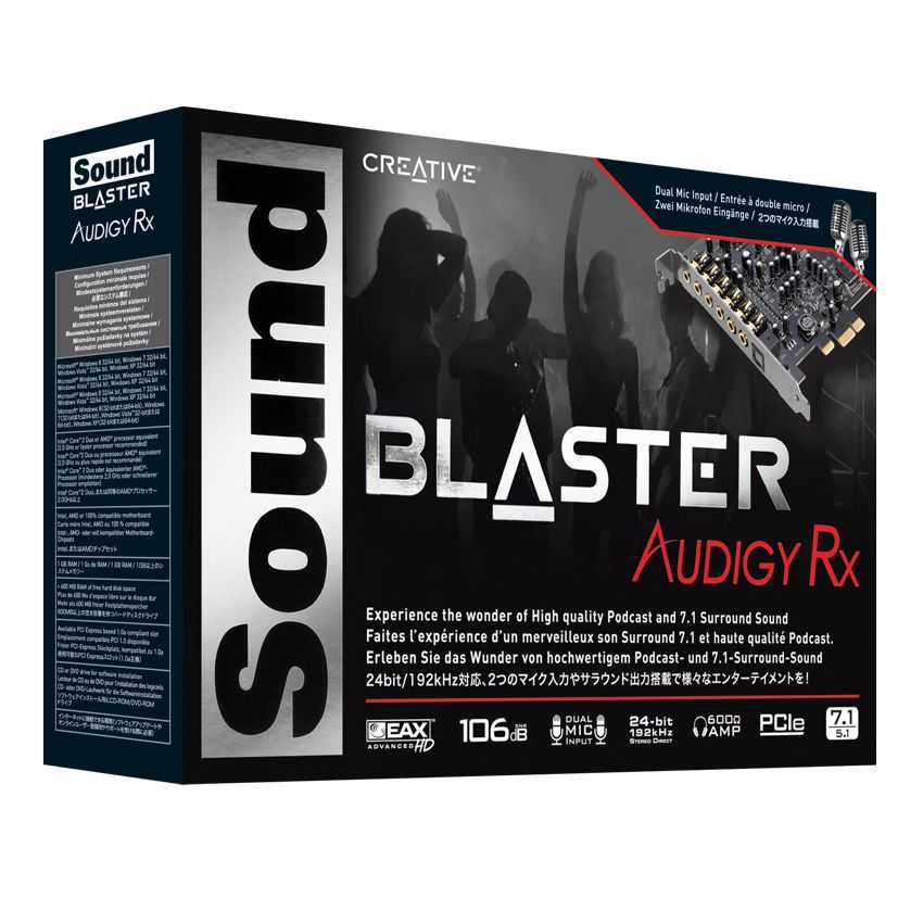 Tarjeta de Sonido Creative Labs Sound Blaster Audigy RX imagen 3