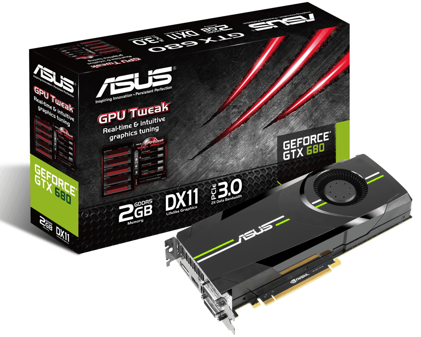 Tarjeta gráfica PCI-E Asus GTX680-2GD5
