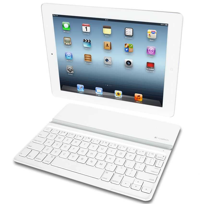 Teclado Logitech Bluetooth Blanco Ultrathin para Ipad mini imagen 3