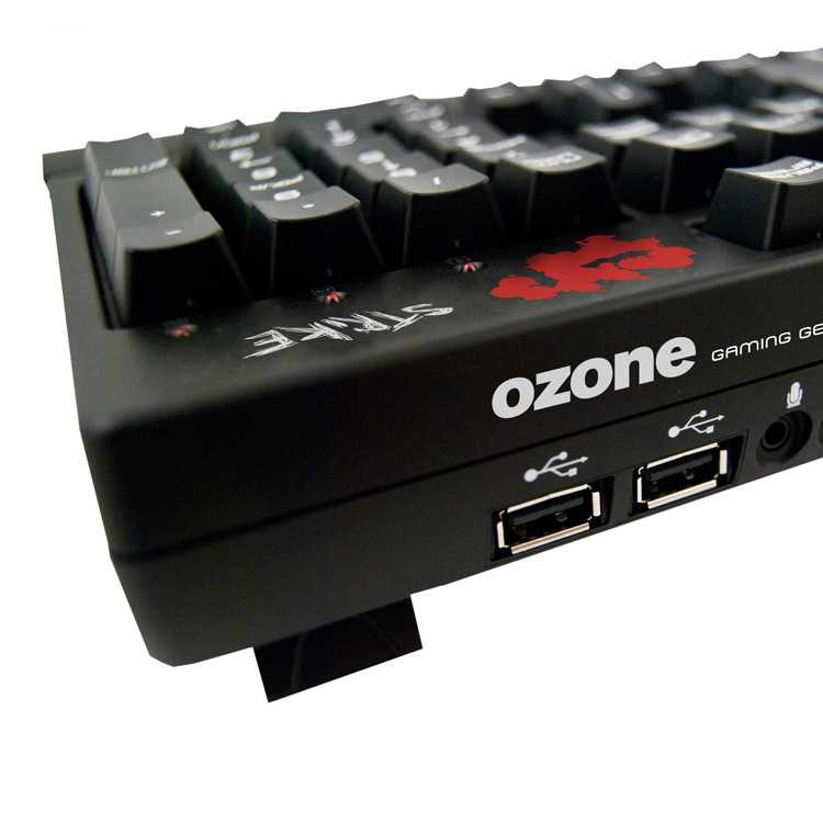 Teclado gaming Ozone Strike Cherry Black imagen 3