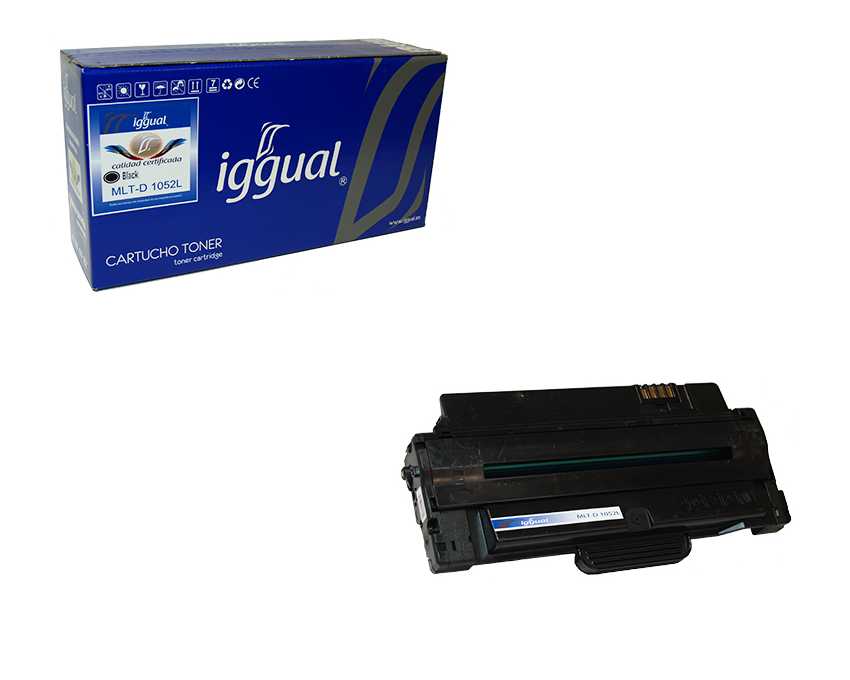 Toner Reciclado IGGUAL Samsung  MLT-1052L para 1052L MLT-D52L Negro
