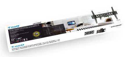 TooQ LP4360T-B soporte de pared para pantalla plana