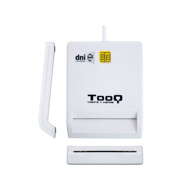 Tooq TQR-210W Lector de Tarjetas y DNIe Externo USB Blanca imagen 2