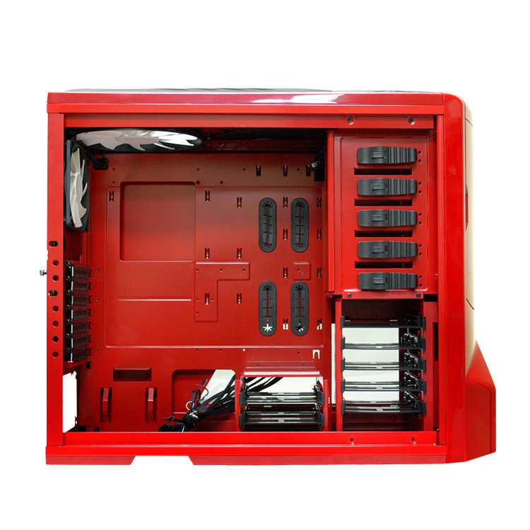 Torre ATX NZXT Phantom Roja LED azul