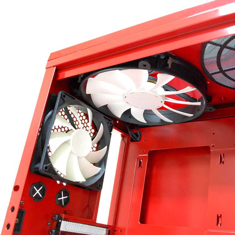 Torre ATX NZXT Phantom Roja LED azul imagen 2