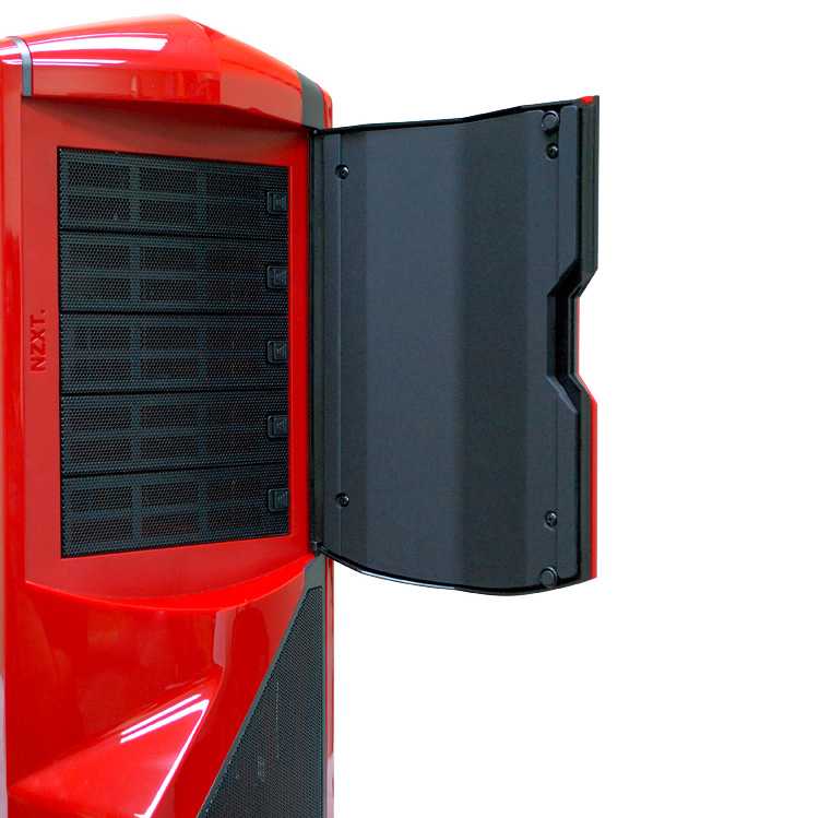 Torre ATX NZXT Phantom Roja LED azul imagen 3