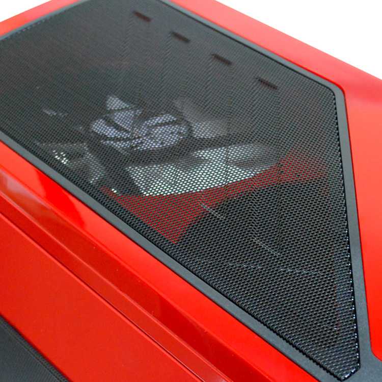 Torre ATX NZXT Phantom Roja LED azul imagen 4