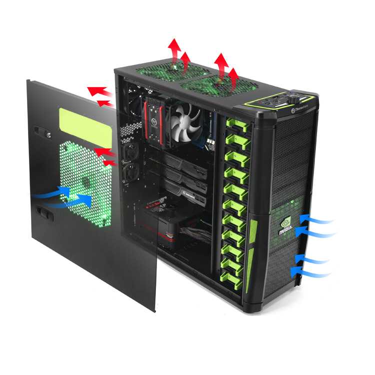 Torre ATX THERMALTAKE Element V nVIDIA Edition imagen 4