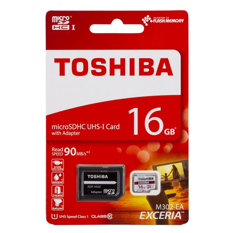 Toshiba MicroSD 16 GB M302 Clase 10 UHS-I con Adaptador imagen 2