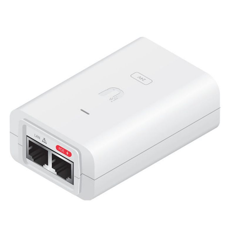Ubiquiti POE-24-12W-WH Inyector PoE 24v 12W 10/100 Blanco