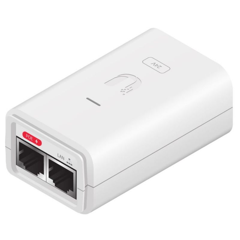 Ubiquiti POE-24-7W-G-WH Inyector PoE 24v 7W 10/100/1000 Blanco