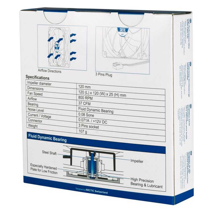 Ventilador Caja Arctic F12 Silent imagen 4