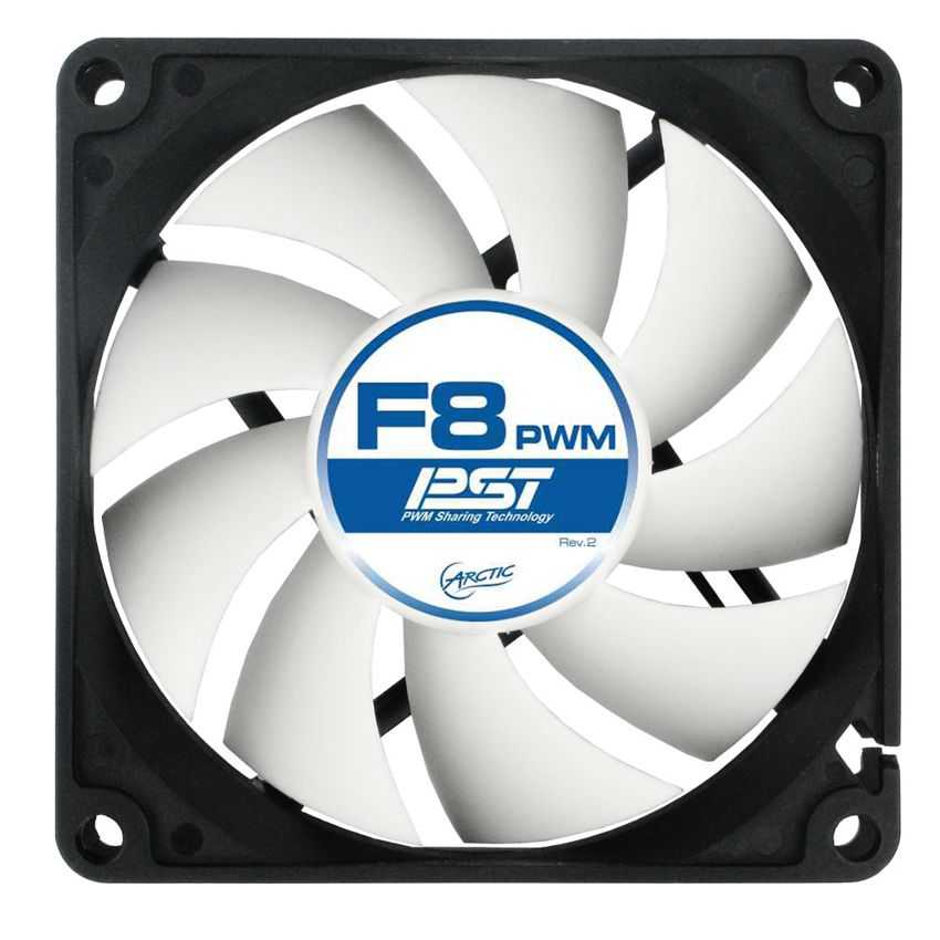 Ventilador Caja Arctic F8 PWM PST 80mm 0.3 Sone