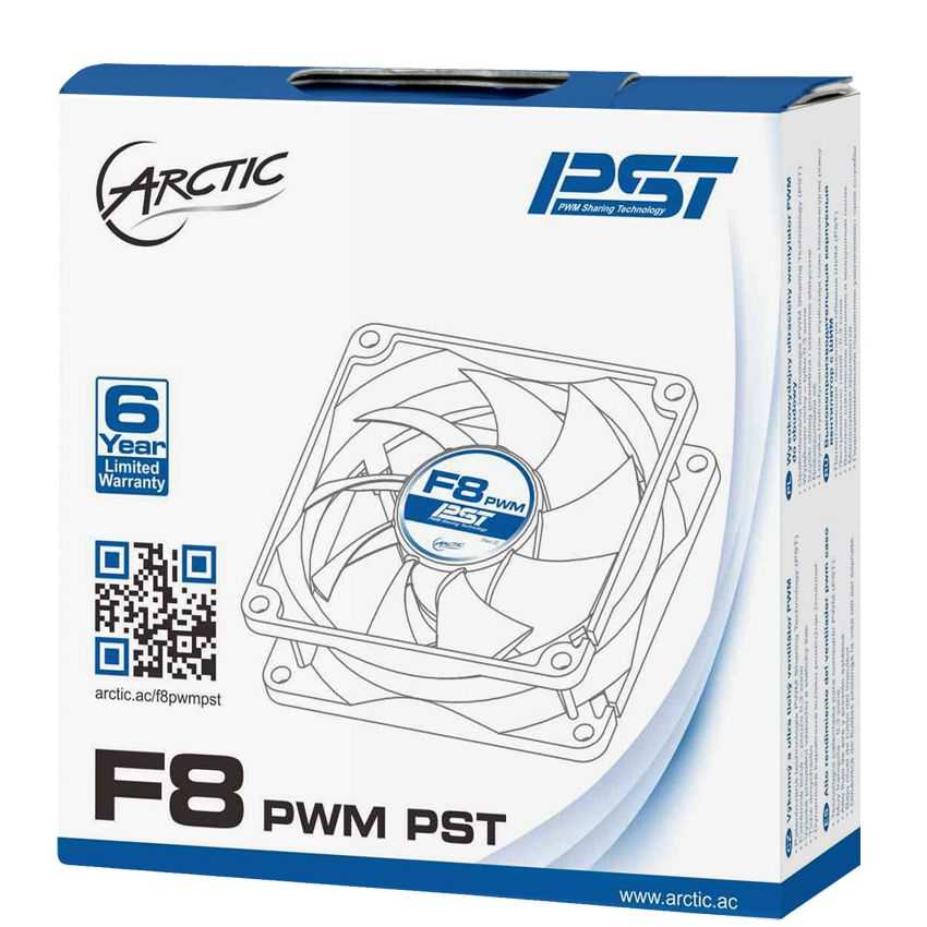 Ventilador Caja Arctic F8 PWM PST 80mm 0.3 Sone imagen 4