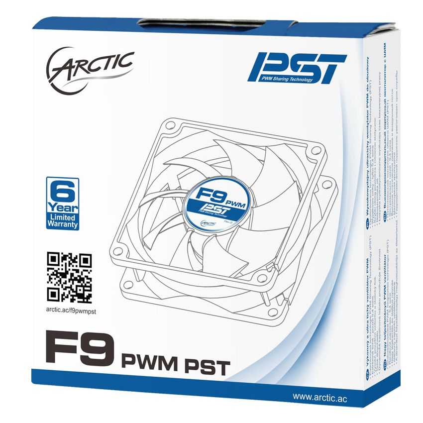Ventilador Caja Arctic F9 PWM PST 90mm 0.4 Sone imagen 4