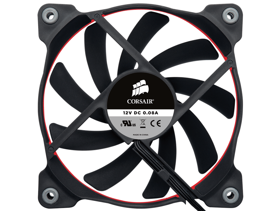 Ventilador Caja Corsair AF120 Low noise high airflow fan 120x25 3pin Dual Pack  imagen 4